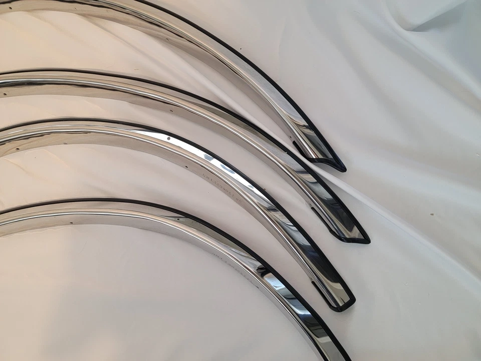 For Deville DTS 2000-2011 1.5" QMI Polished Fender Trim Molding 4-PC Foto 3 de 4