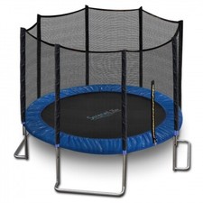 SereneLife 10FT Large Outdoor Jumping Fun Trampoline for kids  Safety Net Cage