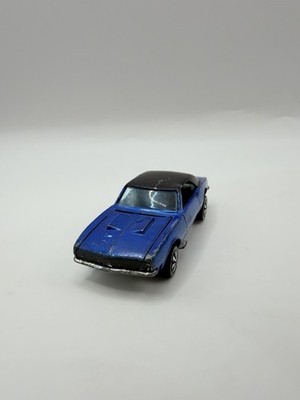 Redline Hot Wheels Custom Camaro Blue Black Roof 1967 Opening Hood