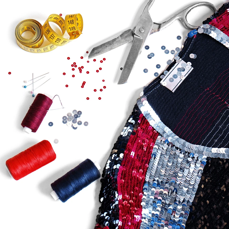 Lentejuelas elásticas de 5,5 yardas y 3 pulgadas 3 filas lentejuelas planas tira lentejuelas negro Foto 3 de 4