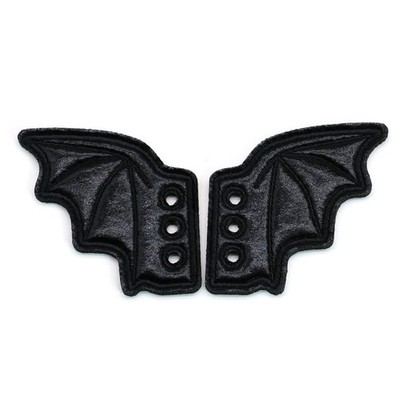 DXYSQRX Shoe Wings Bat Decoration 2.83*2.83 Inches, Black 