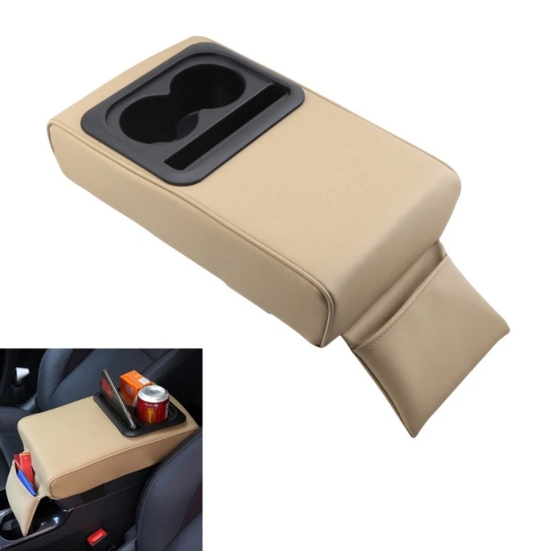 Funda reposabrazos consola central coche impermeable reposabrazos coche cojín con portavasos Foto 4 de 4