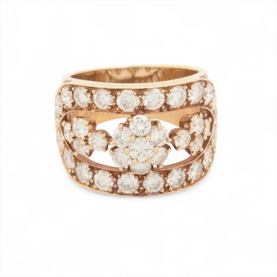 Van Cleef & Arpels Schneeflocke Diamant Ring unbekannte Punze 9,2 g