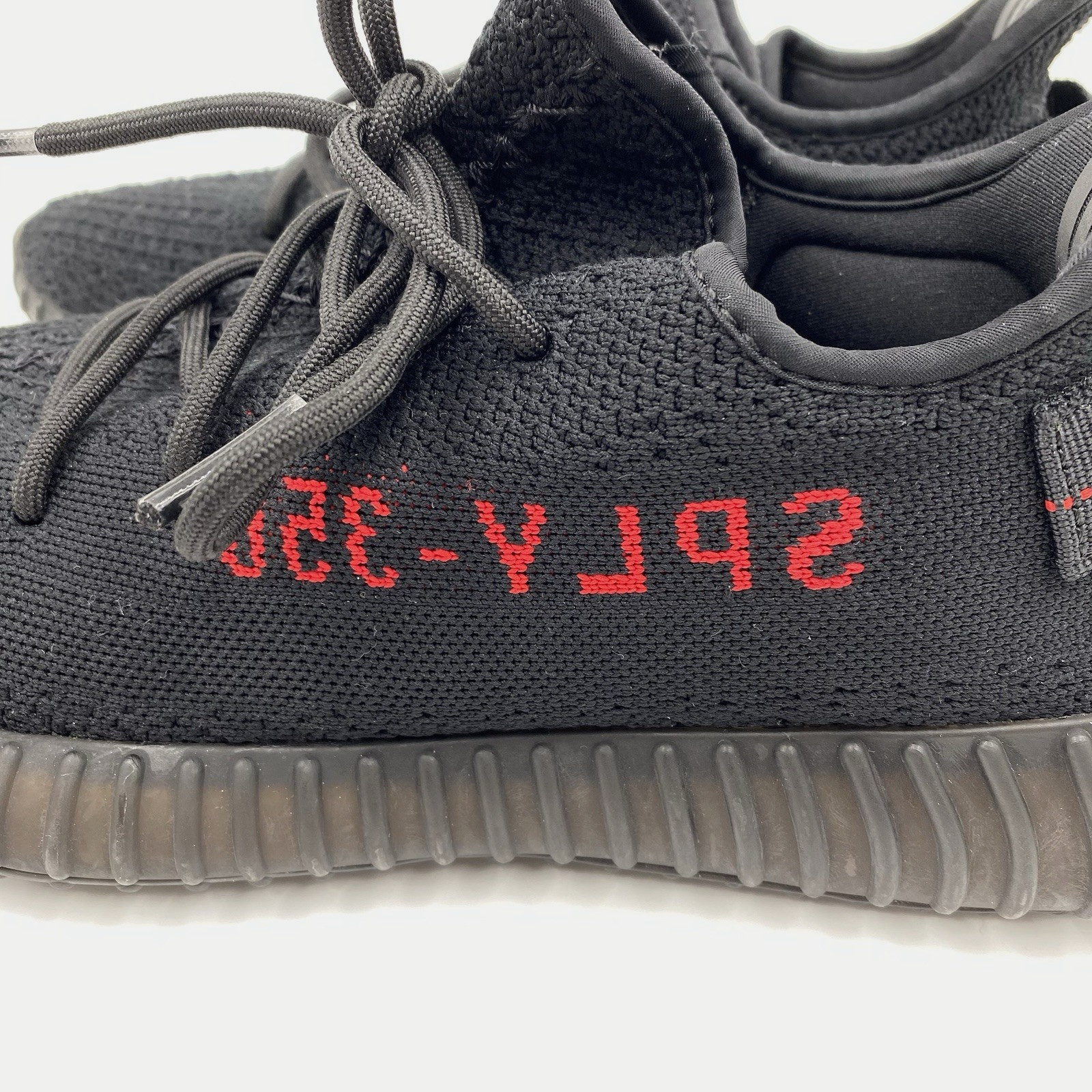 Adidas Yeezy Boost 350 V2 Bred Mens 9.5 US Core Black Red Sneakers CP9652 thumbnail 9