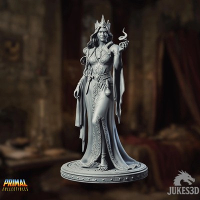 Sorcerer Queen Mini | Evil Princess Wizard Miniature | By Primal Collectibles