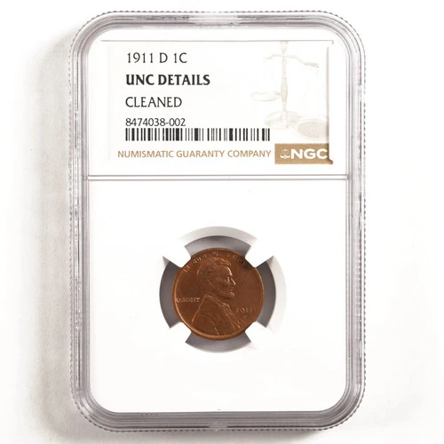 1911-D Lincoln Wheat Cent 1c UNC Details NGC 31619