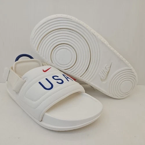 NUOVI sandali uomo 6 Wmn 7 5 Nike USA Olympics Offcourt Easy On bianchi FV5622 100
