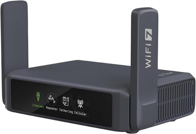 GL-BE3600 (Slate 7) Portable Travel Router, Pocket Dual-Band Wi-Fi 7, 2.5G Route