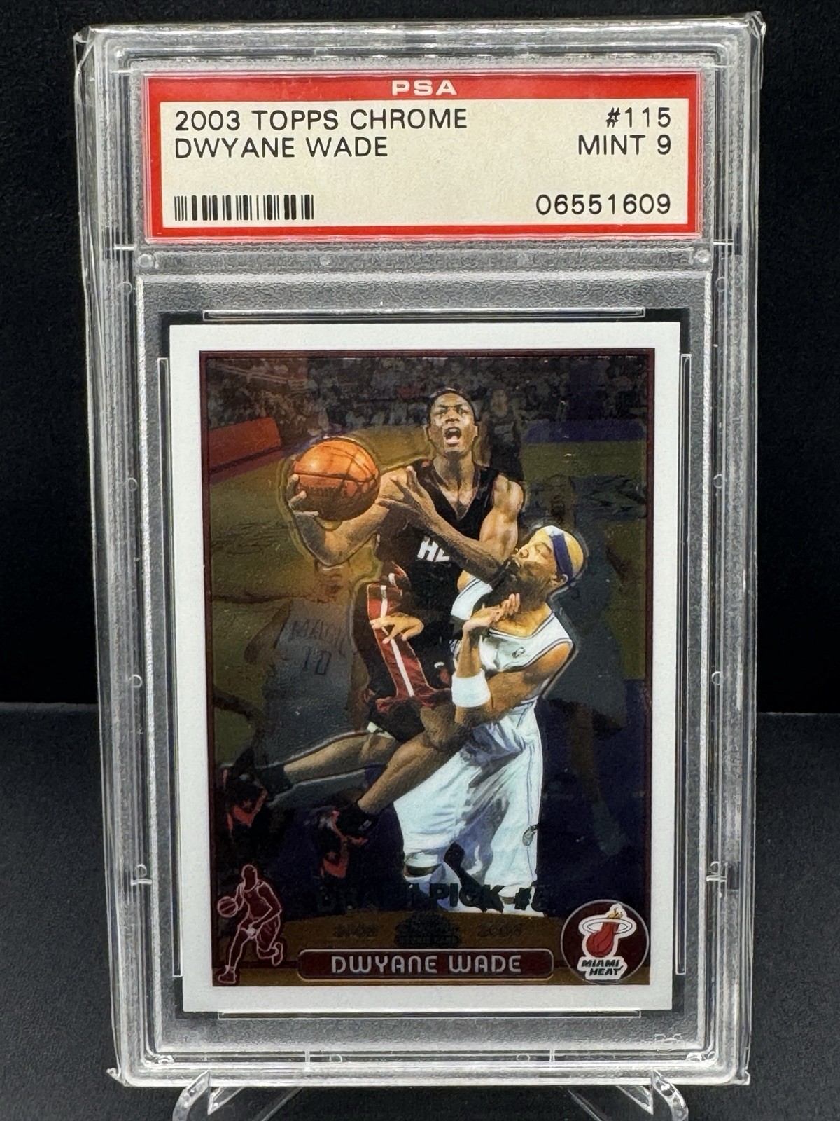 2003 Topps Chrome Dwyane Wade #115 PSA 9