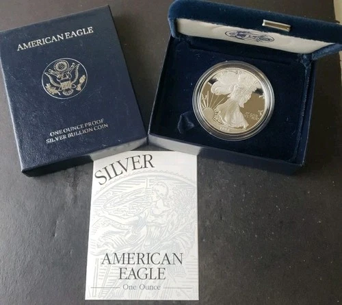 1998 P Proof $1 American Silver Eagle Dollar