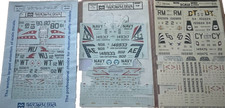 Lot of Microscale Decals Partially Used F-8, ...