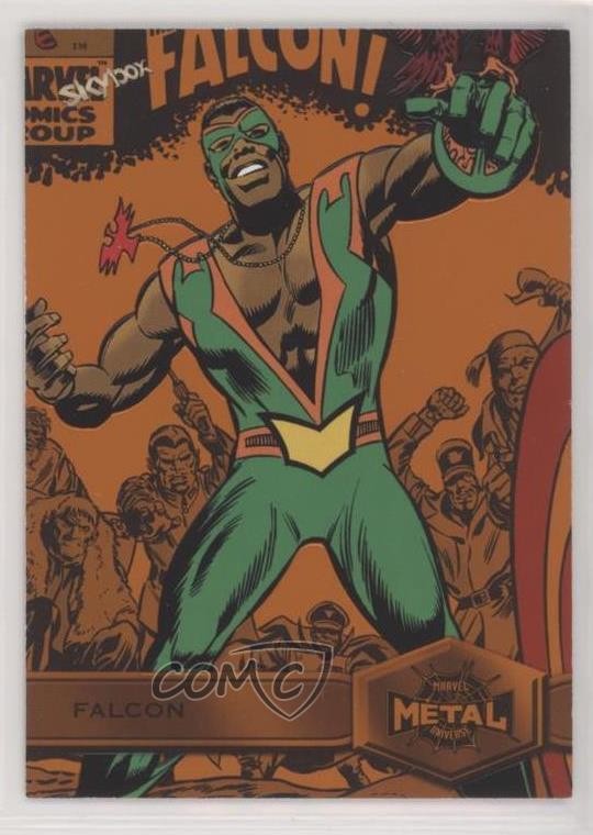 2022 Marvel Metal Universe Spider-Man Orange Light FX 9/25 Falcon #126 0so7
