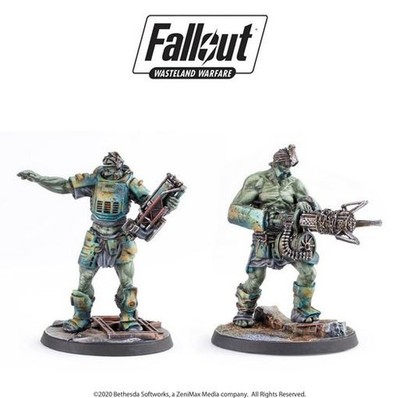 Fallout Wasteland Warfare Super Mutants Overlord and Fist Modiphius MUH051814