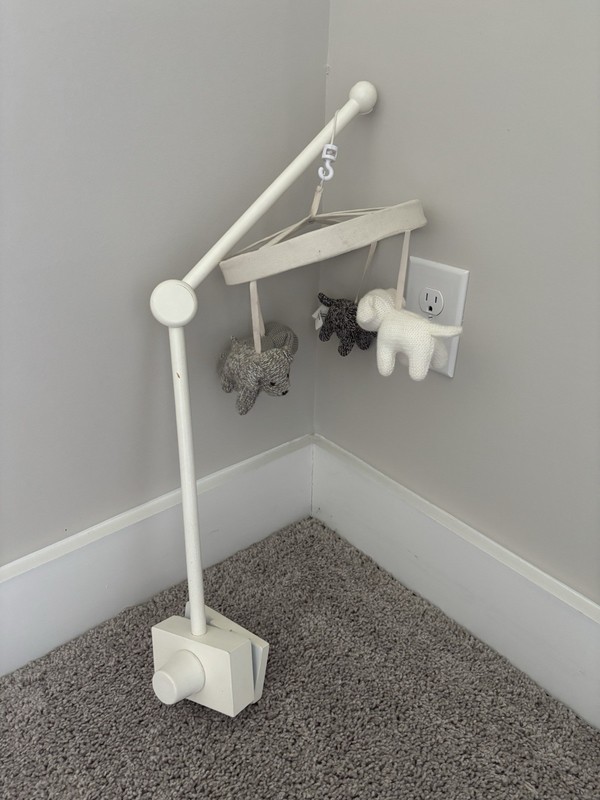 Pottery Barn KIDS Knit Dog Crib Mobile~NO MUSIC BOX~Crib Arm Included