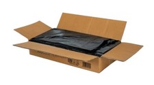 100 Heavy Duty Compactor Sacks Black RefuseTrash Bin Liner Bags 22x34x47"