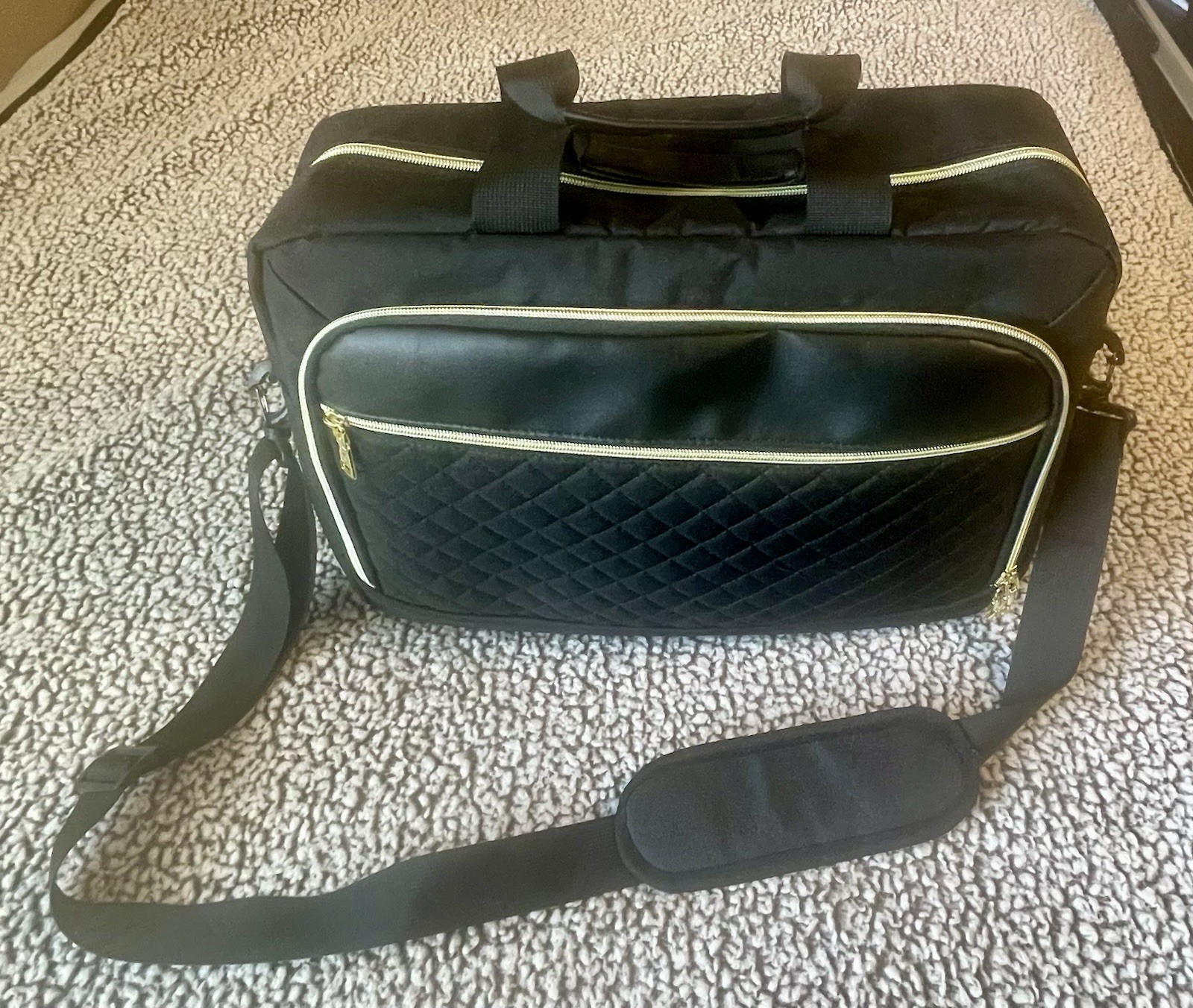 17 Inch Laptop Bag Case Computer Sleeve w/ Shoulder Strap Fo