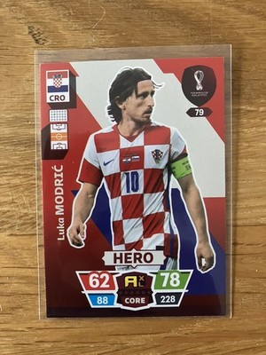 Luka Modric 79 HERO Croatie Carte Panini Adrenalyn XL World Cup 2022 Qatar