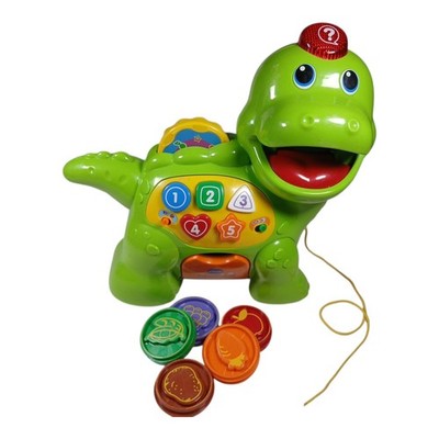 Vtech Chomp & Count Dino with 5 Coins Counts Talks Lights Toddler Learning Toy