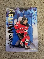 2025-26 Flair Jack Hughes Hot Mitts #HM-16 1:125 SSP Beyond Case Hit!