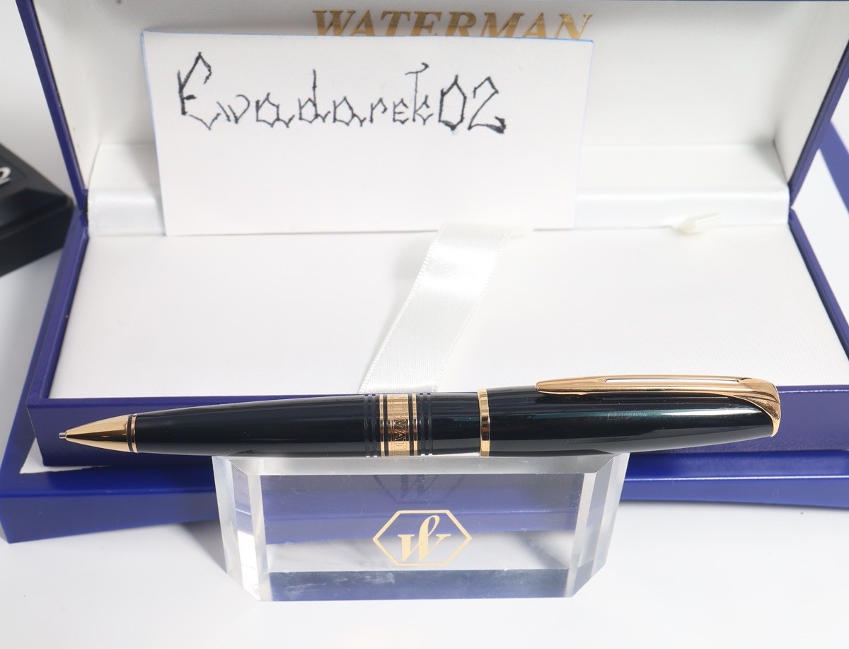 Waterman Charleston Ballpoint, NOS, Black GT, Box, Nice | eBay