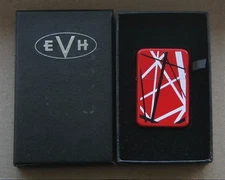 Eddie Van Halen Striped Lighter / Box / 2011 ELVH, Inc / New Unused Zippo Insert