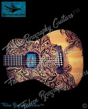 Hand Crafted Pyrography Classical Guitars 
