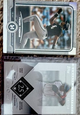 Topps 2005 Moments & Milestones 2-Card Lot Frank Thomas #25 Ortiz #104