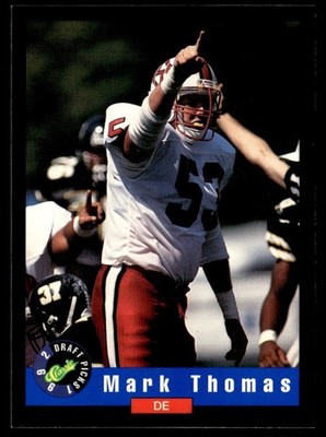 1992 Classic Mark Thomas Rookie San Francisco 49ers #78