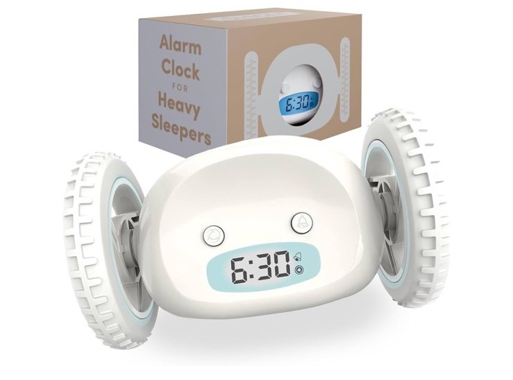 CLOCKY Alarm Clock on Wheels Loud Rolling Alarm Clock for Heavy Sleepers | Run CLOCKY Alarm Clock on Wheels Loud Rolling Alarm Clock for Heavy Sleepers | Run detail