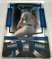 2010 Panini Elite Extra Edition Baseball Trey McNutt Chicago Cubs Blue Rookie #d