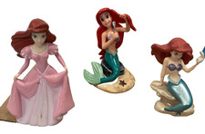 Lot 3 Disney Little Mermaid PVC figures princess Ariel different outfits & poses