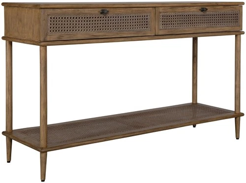 Uttermost 24425 Coast 52"W Wood Table - Gunmetal / Oak - Picture 4 of 5