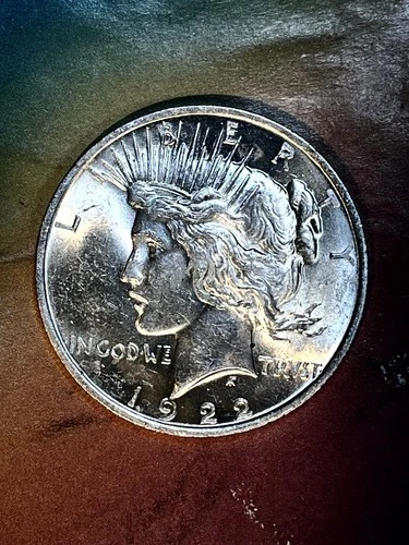 1922 P PEACE Dollar  GEM  BU + LUSTROUS  BLAZER  WHITE