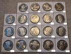 (19) 1966 Canadian 80% Silver Dollars (BU)