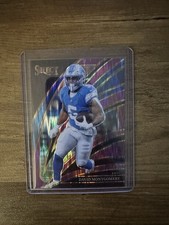 2025 Panini Select Club Level David Montgomery #45 Purple Shock/699