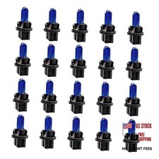 20 PCS T5 17 57 86 Halogen Instrument Cluster Bulbs Kits, 12V High Blue