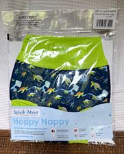 Splash About Happy Nappy Reusable Swim Nappy Turtle Tide XL 1-2Y Green/Blue
