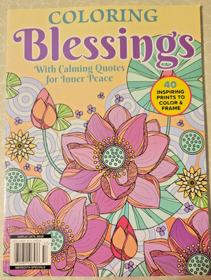 Coloring Blessings Coloring Book 2026 - 40 Inspiring Prints To Color & Frame
