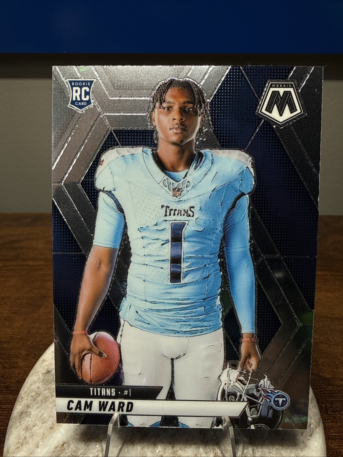 2025 Panini Mosaic Cam Ward RC Rookie Photo Variation Titans #272