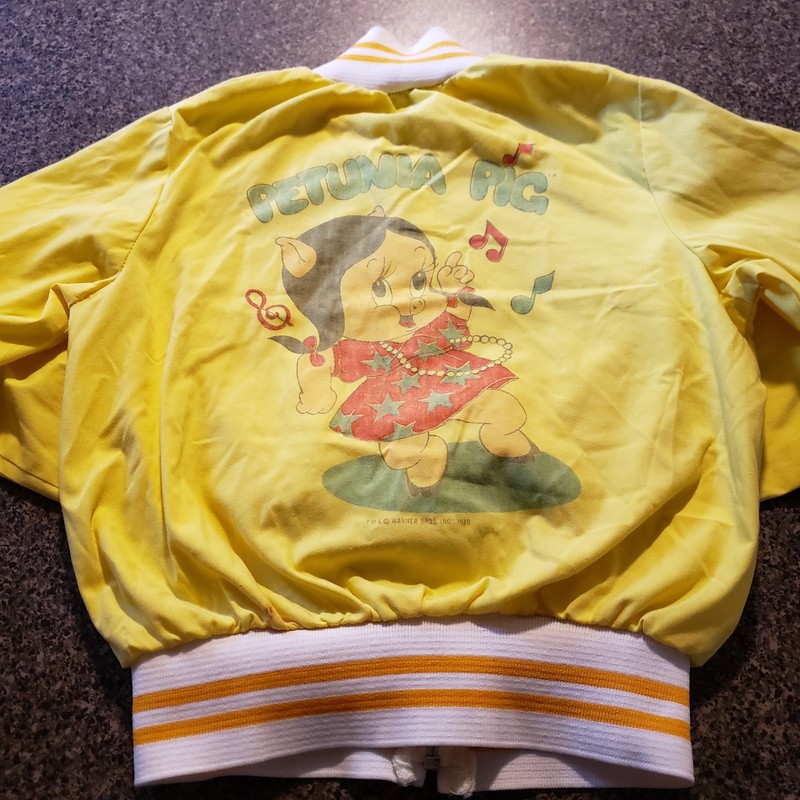 Petunia Pig Super Rare Vintage Vtg 80's Looney Tunes WB Kids Jacket Lightweight