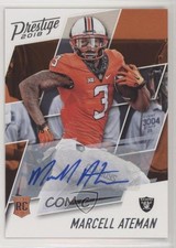 2018 Panini Prestige Rookie Signatures Marcell Ateman #249 Auto 0t1