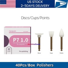 40Pcs Dental Composite Polishing Cups/Points/Disc Finishing RA Shank Fit ENHANCE