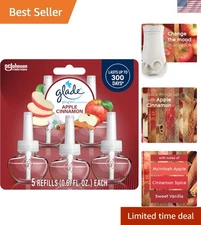 PlugIns Air Freshener Refills - Apple Cinnamon - 3.35 Fl Oz - Pack of 5