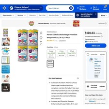 Advantage Nutrition Powder 36 Ounce Cans Four Pack Sealed