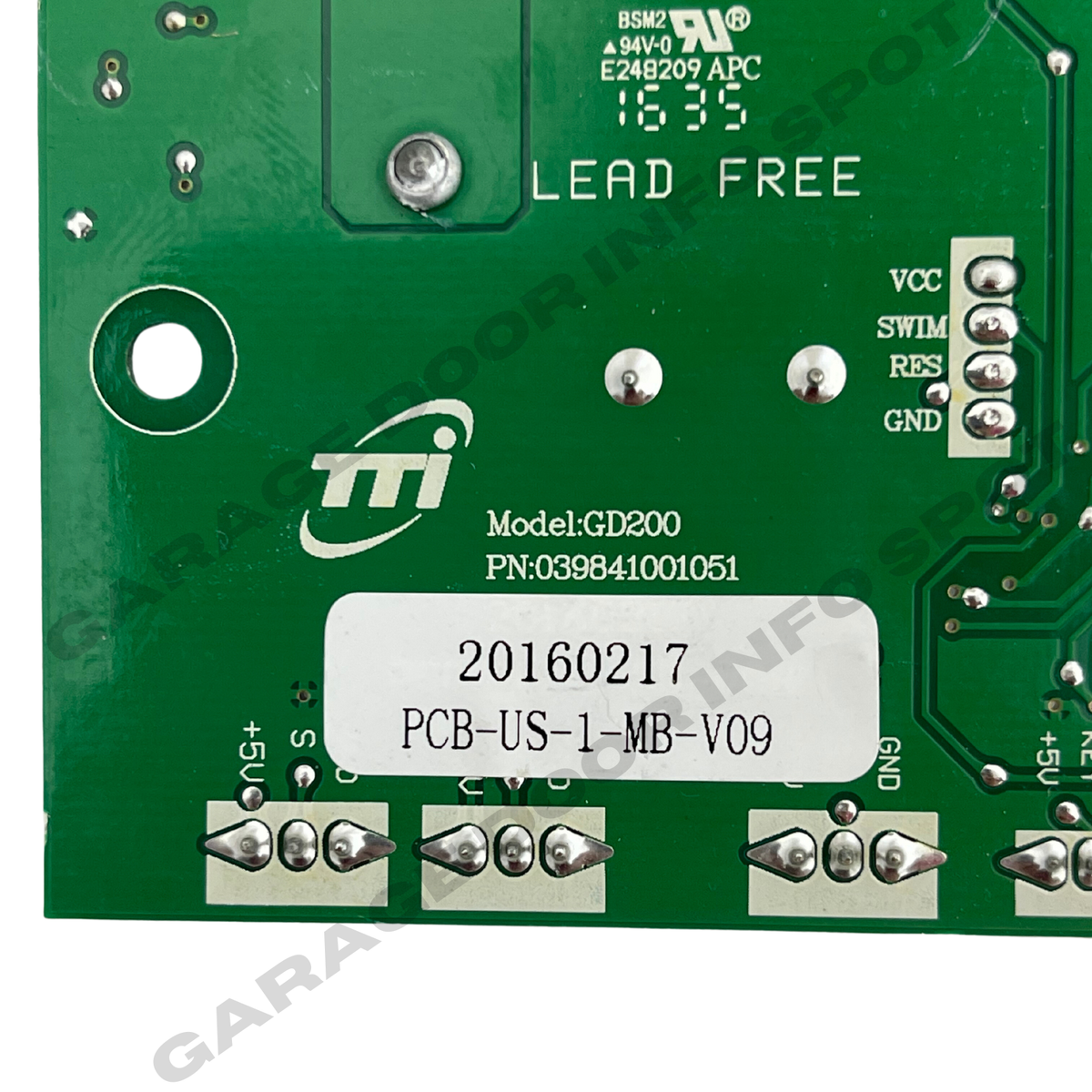 GD200 Ryobi Garage Door Opener Circuit Logic Board PN