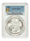 1889 Morgan Silver Dollar PCGS MS65 GEM Philadelphia Mint Collector Coin USA 1$