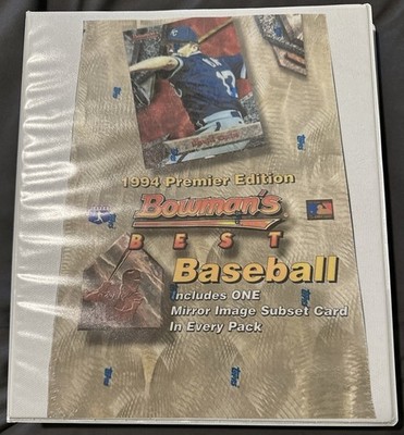1994 Bowman's Best Baseball complete 200 card set in Clear View Binder
