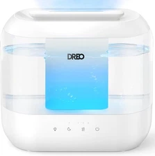 Dreo Humidifiers for Bedroom, 4L Top Fill Large Room, 36H Runtime, White 