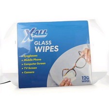X-ALL Lens Wipes for Eyeglasses Pre-Moistened Cleaning Wipes for Glasses,120 Ct