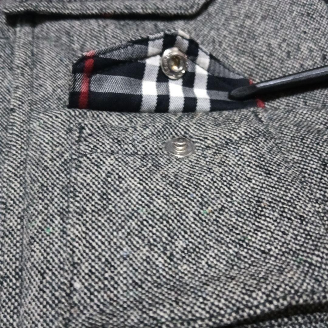 BURBERRY BLACK LABEL Down Jacket Gray Check Size M From Japan thumbnail 14